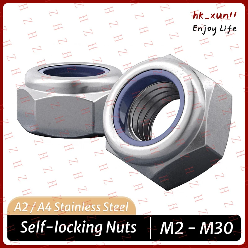 U+ Self-locking Nuts Stainless Steel DIN 985 Hexagon M2-M30 V2A / V4A Stop Nuts(Minimum order 10 pieces)
U+ Self-locking Nuts Stainless Steel DIN 985 Hexagon M2-M30 V2A / V4A Stop Nuts(Minimum order 10 pieces)