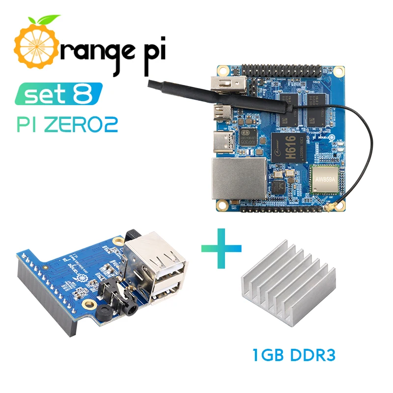 Orange Pi Zero 2 1GB+Expansion Board+Aluminum Heat Sink, Run Android 10,Ubuntu,Debian OS
Orange Pi Zero 2 1GB+Expansion Board+Aluminum Heat Sink, Run Android 10,Ubuntu,Debian OS