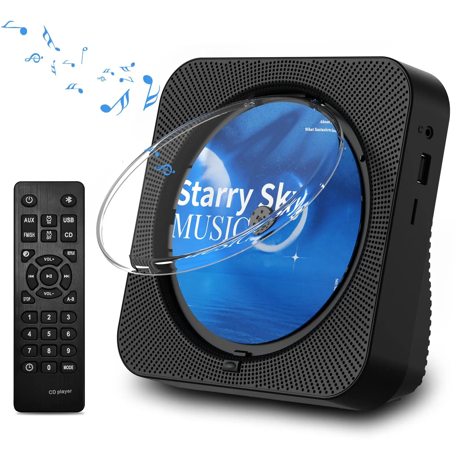 Portable Wireless Remote Control CD Player Customizable Home BT CD Player With Speakers Rechargeable Radio CD Casette Player
Portable Wireless Remote Control CD Player Customizable Home BT CD Player With Speakers Rechargeable Radio CD Casette Player