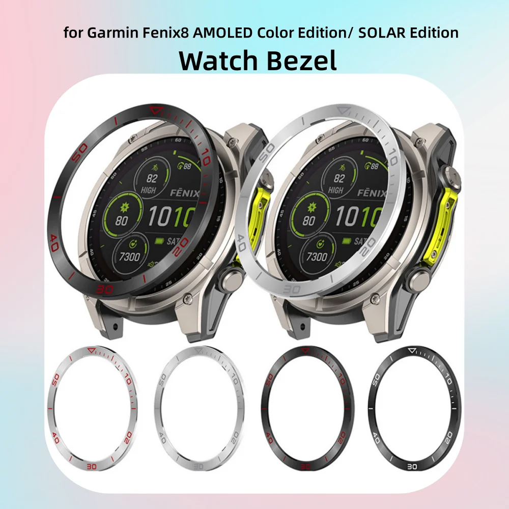 Watch Time Zone Steel Bezel for Garmin Fenix8 AMOLED Color Edition/SOLAR Edition Watch Bezel Protector Accessories
Watch Time Zone Steel Bezel for Garmin Fenix8 AMOLED Color Edition/SOLAR Edition Watch Bezel Protector Accessories