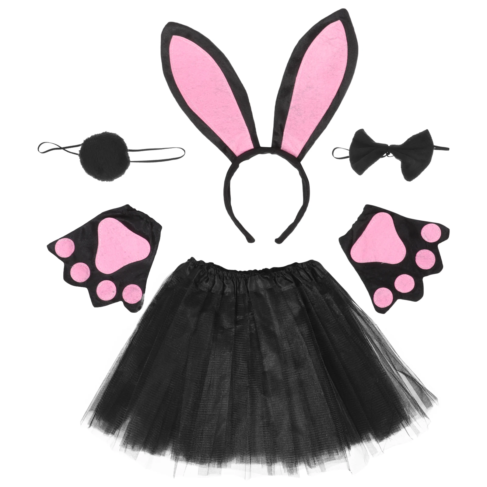 1 set Rabbit Ears Headb Set Long Ear Bunny Kids Adult Gloves Net Dress Halloween Party Cosplay Prop Theme
1 set Rabbit Ears Headb Set Long Ear Bunny Kids Adult Gloves Net Dress Halloween Party Cosplay Prop Theme