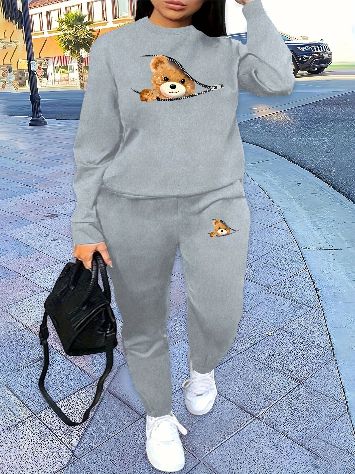 Womans Tracksuit Two Piece Set Hooded Sweatshirts+Sweatpants Suit Lady Casual Jogging Pullovers Fashion Sports Outfits Clothing
Womans Tracksuit Two Piece Set Hooded Sweatshirts+Sweatpants Suit Lady Casual Jogging Pullovers Fashion Sports Outfits Clothing