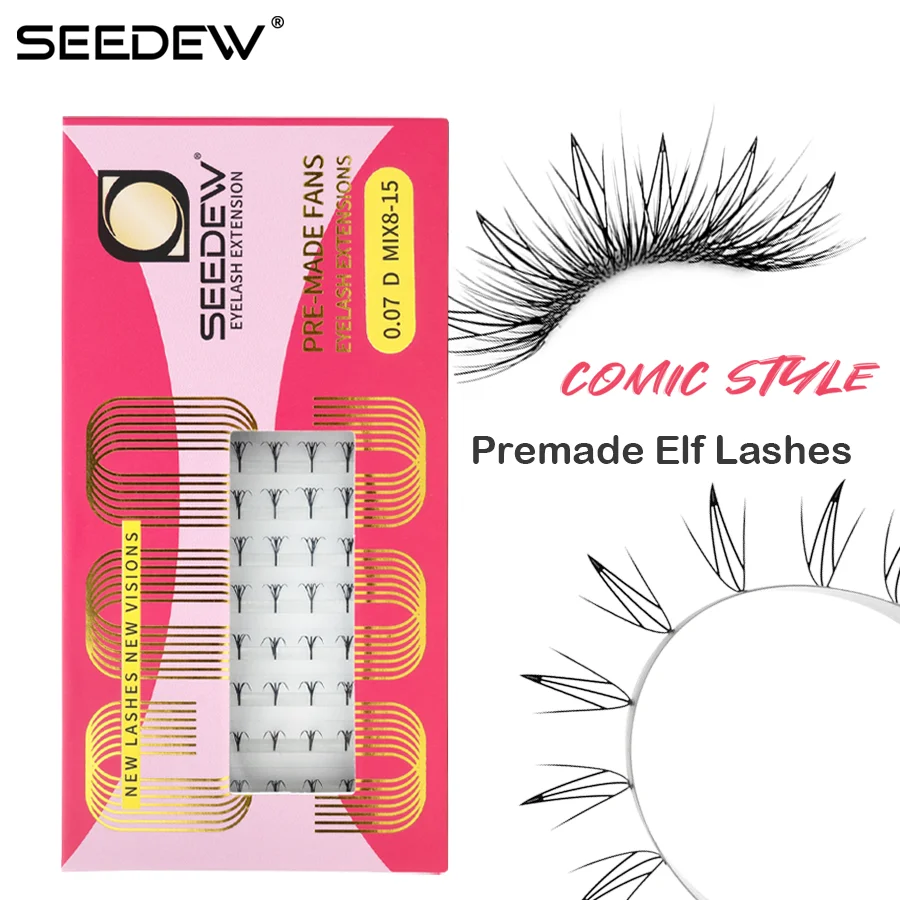 SEEDEW Premade Manga Elf Lashes Наращивание ресниц в форме пера Air Series Легкие накладные ресницы
SEEDEW Premade Manga Elf Lashes Наращивание ресниц в форме пера Air Series Легкие накладные ресницы