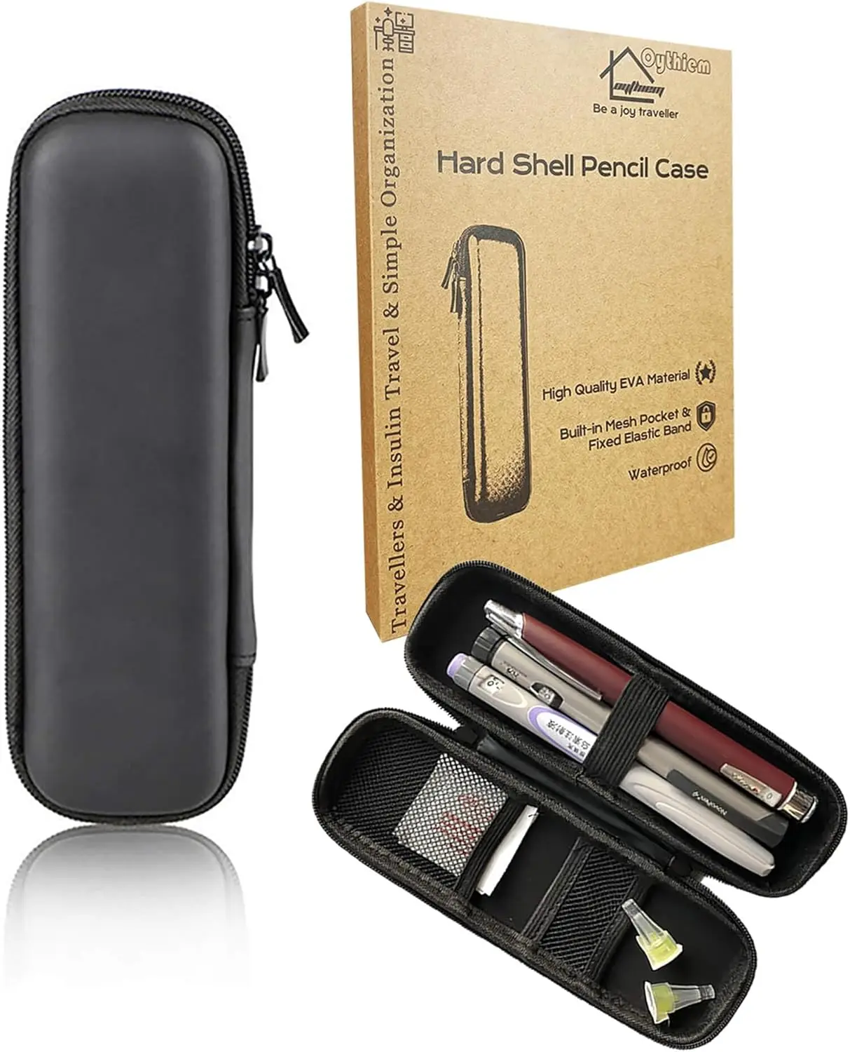 Slim Hard Shell Pencil Case, Waterproof Pen Organizer for Travel, School, Office - Holds 10 Pens
Slim Hard Shell Pencil Case, Waterproof Pen Organizer for Travel, School, Office - Holds 10 Pens