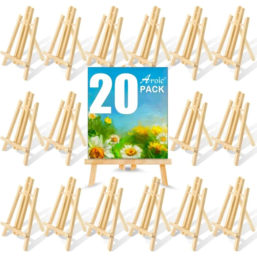 Wood Easels Easel Stand for Painting Canvases Art and Crafts. 11.8 inch 20 Pack Tripod Painting Party Easel Student Table Schoo
Wood Easels Easel Stand for Painting Canvases Art and Crafts. 11.8 inch 20 Pack Tripod Painting Party Easel Student Table Schoo