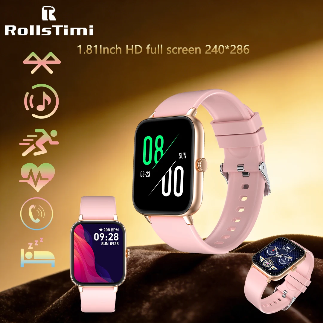 ROLLSTIMI Unisex Smartwatch Bluetooth Calls Long Standby Multi-Language Heart Rate/Sleep Monitoring Music Calories Sports Watch
ROLLSTIMI Unisex Smartwatch Bluetooth Calls Long Standby Multi-Language Heart Rate/Sleep Monitoring Music Calories Sports Watch