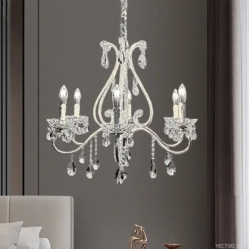 GHEUVNJ French white heart-shaped crystal chandelier European cream style guest restaurant princess daughter room bedroom light
GHEUVNJ French white heart-shaped crystal chandelier European cream style guest restaurant princess daughter room bedroom light