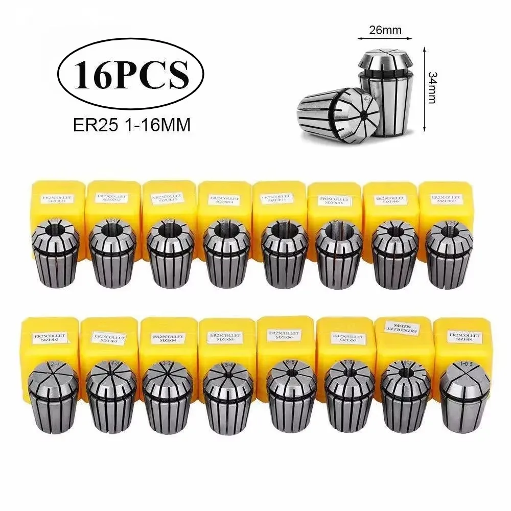 ER11 ER16 ER20 ER25 ER32 ER Precision Spring Collet Chuck 0.015mm 0.008mm Engraving Machine Spindle Motor For CNC Milling Tool
ER11 ER16 ER20 ER25 ER32 ER Precision Spring Collet Chuck 0.015mm 0.008mm Engraving Machine Spindle Motor For CNC Milling Tool