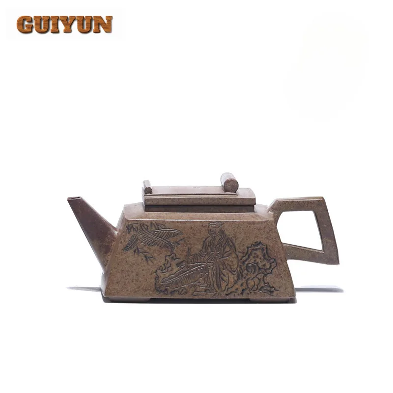 290ml Creative Yixing Purple Clay Teapots Handmade Square Pot Raw Ore Agilawood Mud Tea Maker Kettle Zisha Tea Set Teaware Gift
290ml Creative Yixing Purple Clay Teapots Handmade Square Pot Raw Ore Agilawood Mud Tea Maker Kettle Zisha Tea Set Teaware Gift
