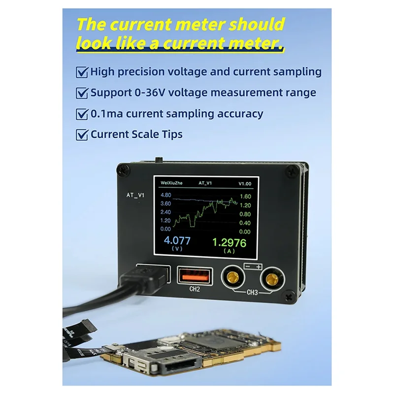 ATV1 Ammeter Multi-Function Ammeter High-Precision Sampling Digital Display UART Androidfault Analysis Tool
ATV1 Ammeter Multi-Function Ammeter High-Precision Sampling Digital Display UART Androidfault Analysis Tool