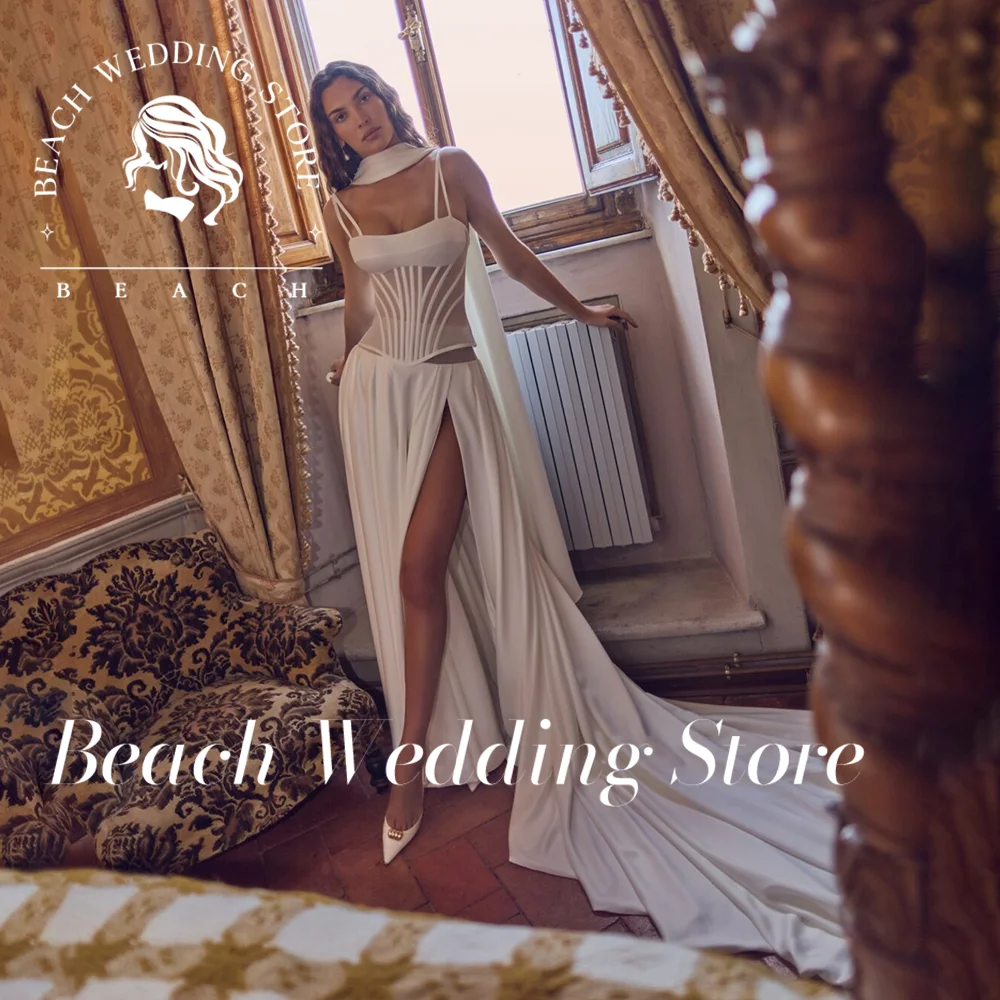 Пляжное свадебное платье с квадратным вырезом без рукавов и открытой спиной, атласное свадебное платье на бретельках, 2025, простые свадебные платья, Vestidos De Novia по индивидуальному заказу
Пляжное свадебное платье с квадратным вырезом без рукавов и открытой спиной, атласное свадебное платье на бретельках, 2025, простые свадебные платья, Vestidos De Novia по индивидуальному заказу