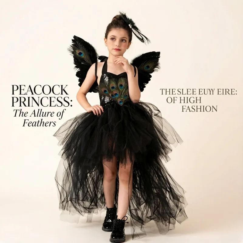 Black Peacock Sequin Tulle Tutu Dress With Train Stage Performance Festival Formal Ball Gown Mesh Fluffy Princess Dress
Black Peacock Sequin Tulle Tutu Dress With Train Stage Performance Festival Formal Ball Gown Mesh Fluffy Princess Dress