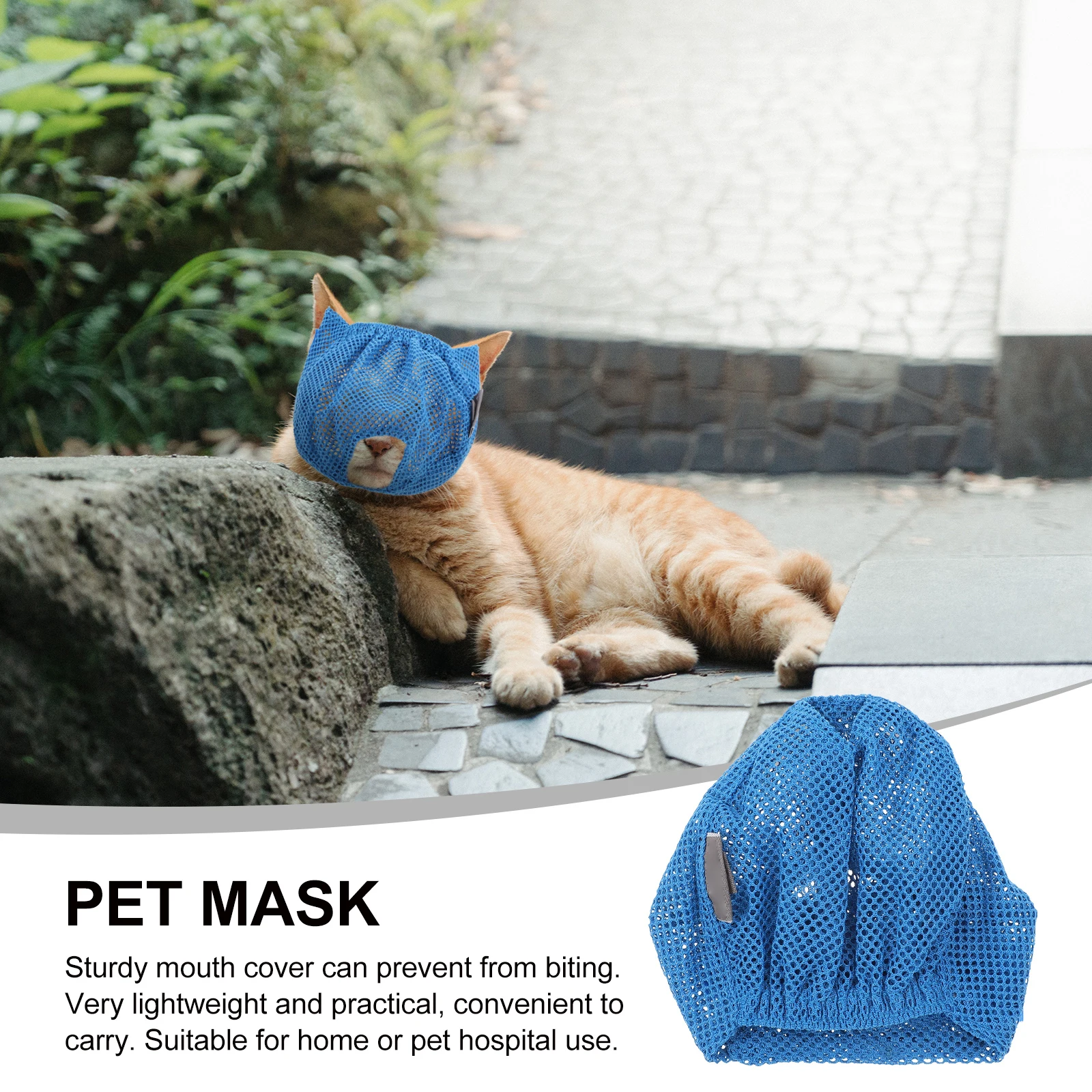 Anti-bite Cat Head Cover Anti-lick Pet Mouth Sleeve Muzzle Resistance Polyester Mesh Anti-licking Mask 
Anti-bite Cat Head Cover Anti-lick Pet Mouth Sleeve Muzzle Resistance Polyester Mesh Anti-licking Mask