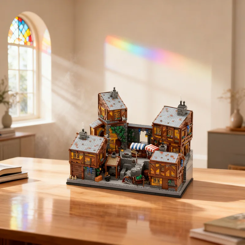 8815pcs MOC Medieval Street Castle Model Building Blocks Creative DIY Gift Display Decor Assemble Premium Adult Kids Desk Home
8815pcs MOC Medieval Street Castle Model Building Blocks Creative DIY Gift Display Decor Assemble Premium Adult Kids Desk Home