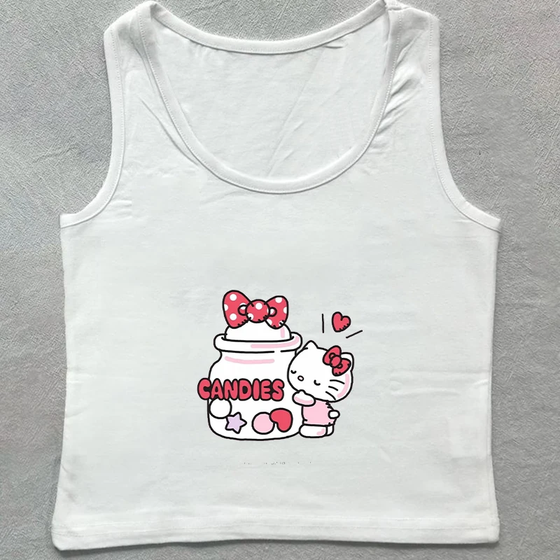 summer sanrio Hello Kitty cute girl Japanese and Korean y2k top women T shirt 2025 new short sleeveless t-shirt women top
summer sanrio Hello Kitty cute girl Japanese and Korean y2k top women T shirt 2025 new short sleeveless t-shirt women top