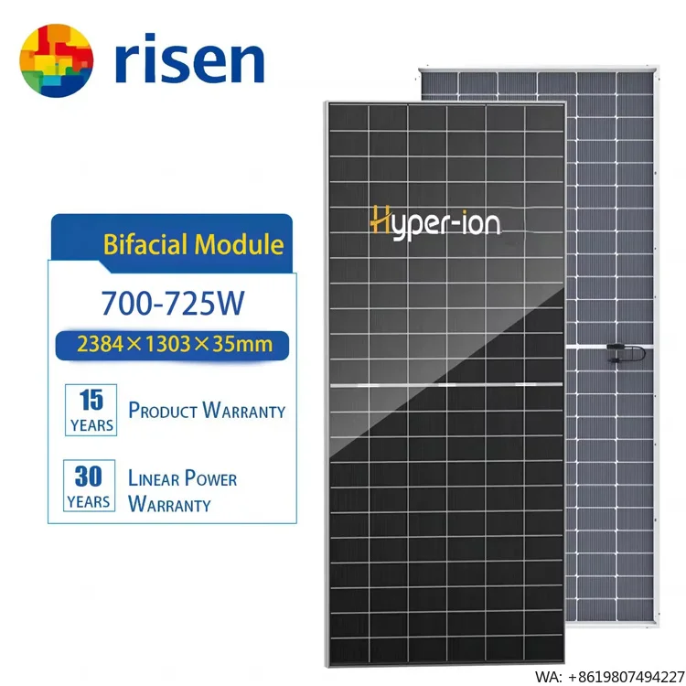 700W Bifacial PV Module HJT Hyper-ion Solar Panel High Efficiency Hyper-Link Interconnection RSM132-8-675-700BHDG
700W Bifacial PV Module HJT Hyper-ion Solar Panel High Efficiency Hyper-Link Interconnection RSM132-8-675-700BHDG