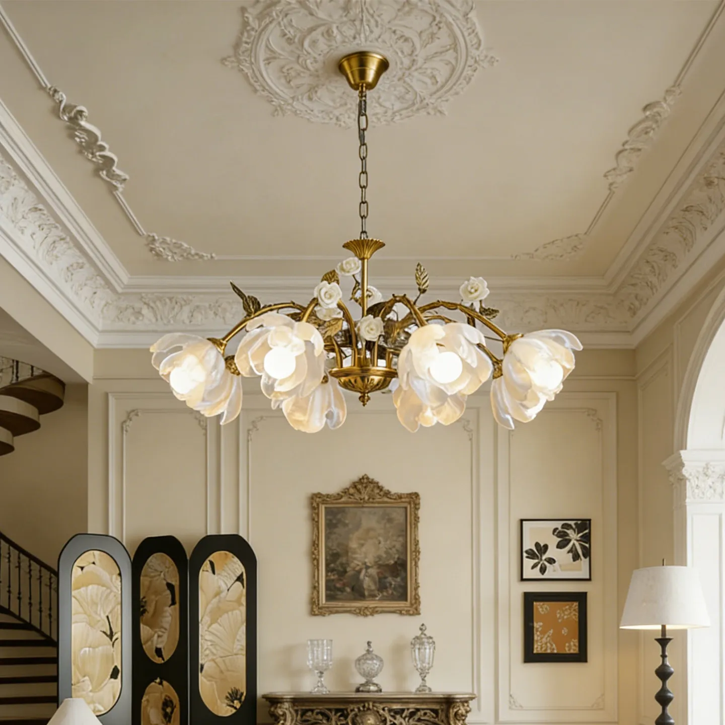 Подвесной светильник в форме лепестка, французский средневековый стиль, дизайнерский, для гостиной, ретро, романтический, с теплым цветочным декором, для зала
Подвесной светильник в форме лепестка, французский средневековый стиль, дизайнерский, для гостиной, ретро, романтический, с теплым цветочным декором, для зала