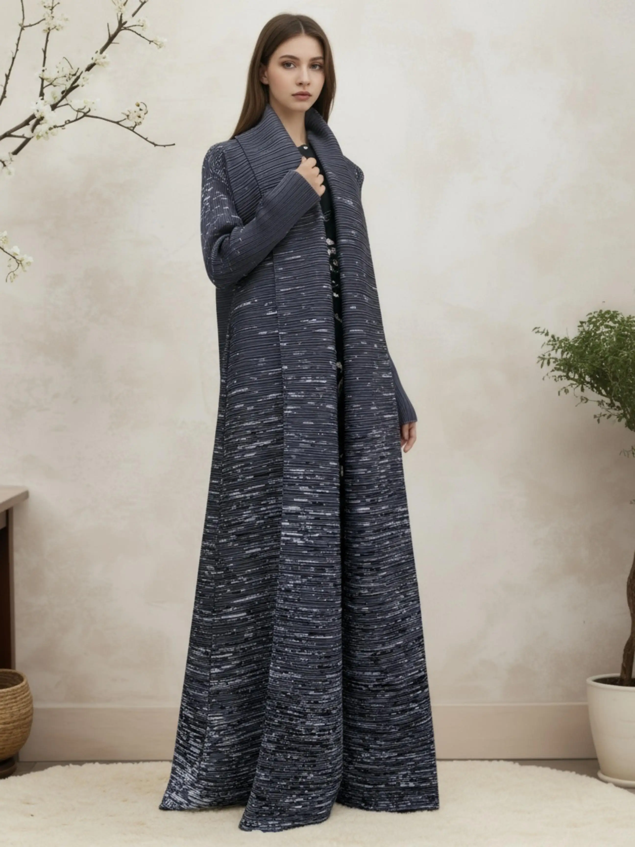 Длинное платье-абайя в стиле Ближнего Востока с градиентным цветом, традиционная женская одежда, модная этническая верхняя одежда
Длинное платье-абайя в стиле Ближнего Востока с градиентным цветом, традиционная женская одежда, модная этническая верхняя одежда