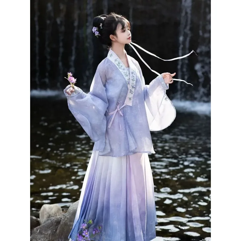 Oversizd 10XL Chinese Hanfu Dress Women Cosplay Costume Song Dynasty Vintage Purple Gradient Hanfu 3pcs Suits Plus Size 4XL
Oversizd 10XL Chinese Hanfu Dress Women Cosplay Costume Song Dynasty Vintage Purple Gradient Hanfu 3pcs Suits Plus Size 4XL