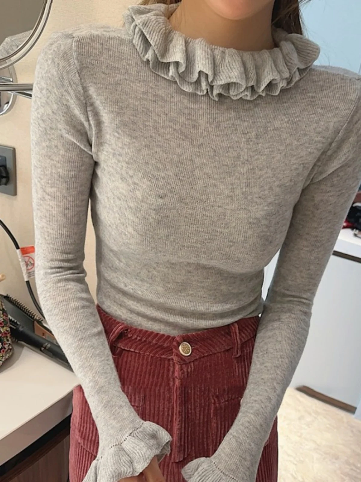 Faionable Autumn Knitted Base Layer Top Women's Inner Wear Wood ain Slimming Sli Korean Sle Long Sve Sweater
Faionable Autumn Knitted Base Layer Top Women's Inner Wear Wood ain Slimming Sli Korean Sle Long Sve Sweater