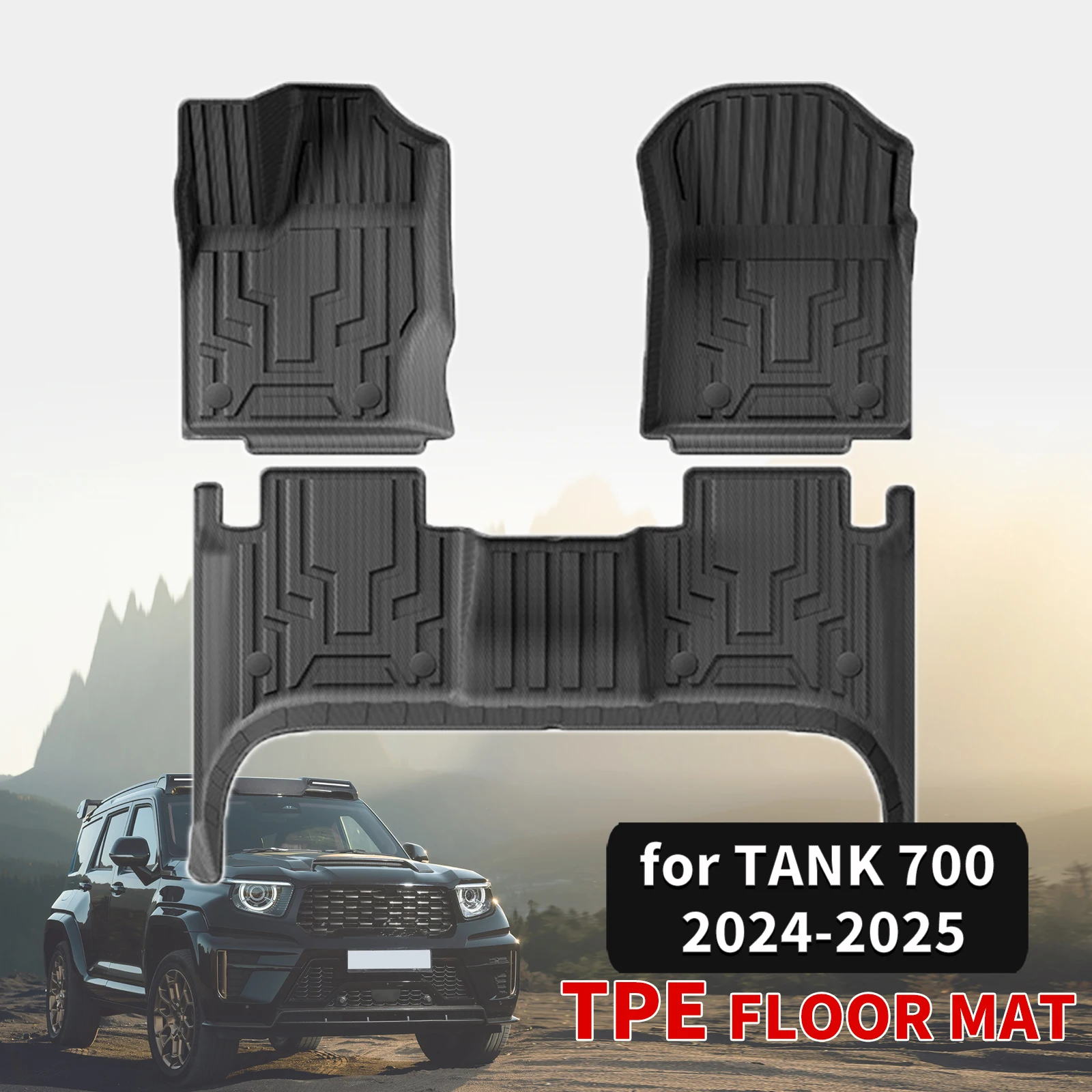 for WEY TANK 700 2024 2025 HI4-T Hybrid LHD Durable TPE Car Floor & Trunk Mats, Non-Slip Easy Clean (Not For RHD)
for WEY TANK 700 2024 2025 HI4-T Hybrid LHD Durable TPE Car Floor & Trunk Mats, Non-Slip Easy Clean (Not For RHD)