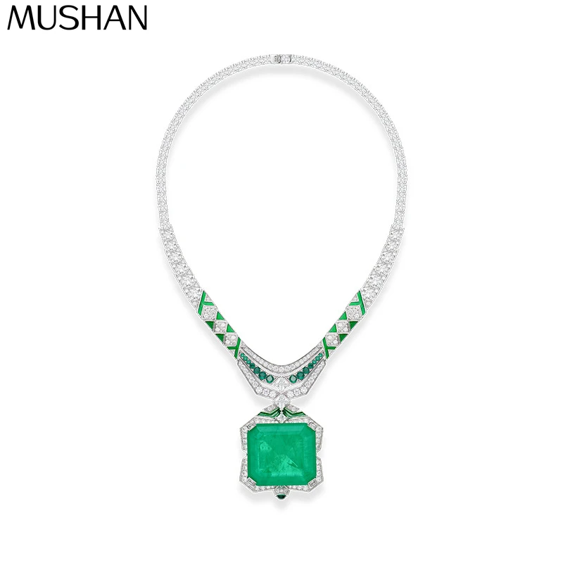 MS Luxury Jewelry 925 Sterling Silver Pendants Necklaces Red Green Gemstones Ruby Emerald Party Wedding Chain Necklace Women
MS Luxury Jewelry 925 Sterling Silver Pendants Necklaces Red Green Gemstones Ruby Emerald Party Wedding Chain Necklace Women