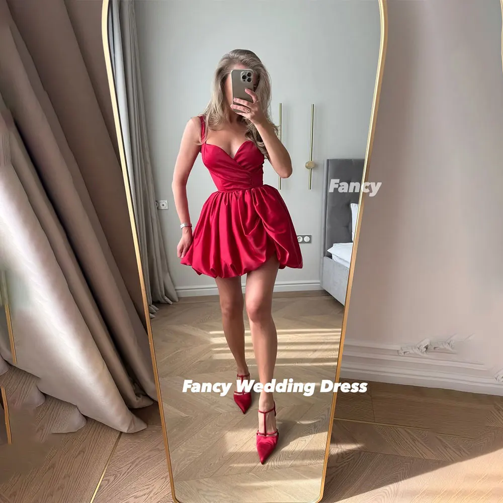 Fancy Sexy Red Mini Short Evening Dress A Line Soft Satin Prom Gown Sweetheart Back Corset Customized
Fancy Sexy Red Mini Short Evening Dress A Line Soft Satin Prom Gown Sweetheart Back Corset Customized