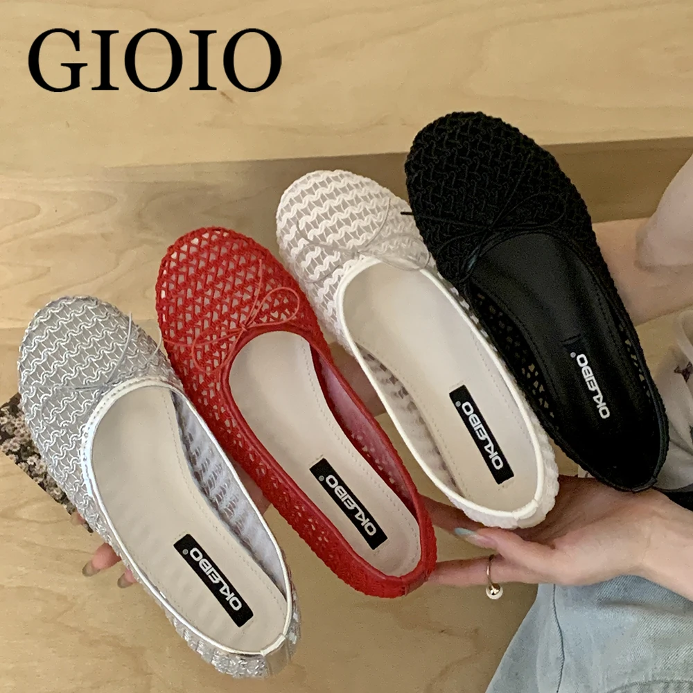 GIOIO Female Breathable Mesh Hollow Woven Casual Comfortable Red Women's Flat Shoes Cut-out Mary Jane Ballet Flats Shoes
GIOIO Female Breathable Mesh Hollow Woven Casual Comfortable Red Women's Flat Shoes Cut-out Mary Jane Ballet Flats Shoes