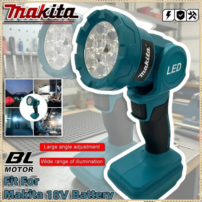 Аккумуляторный светодиодный рабочий фонарь Makita, перезаряжаемый фонарик, электроинструмент для использования в помещении и на улице, ночной прожектор, инструмент для аккумуляторов Makita 18V.
Аккумуляторный светодиодный рабочий фонарь Makita, перезаряжаемый фонарик, электроинструмент для использования в помещении и на улице, ночной прожектор, инструмент для аккумуляторов Makita 18V.