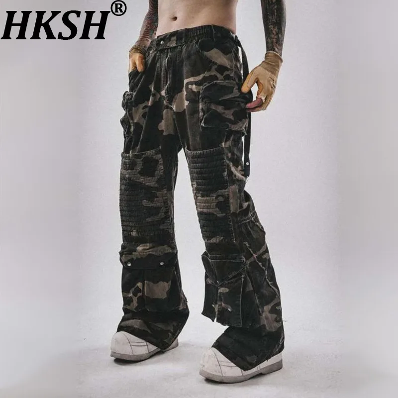 HKSH Spring Autumn Men's Tide Punk Waste Land Dirty Wide Leg Three-dimensional Safari Style Multi Pockets Cargo Pants Ins HK2828
HKSH Spring Autumn Men's Tide Punk Waste Land Dirty Wide Leg Three-dimensional Safari Style Multi Pockets Cargo Pants Ins HK2828