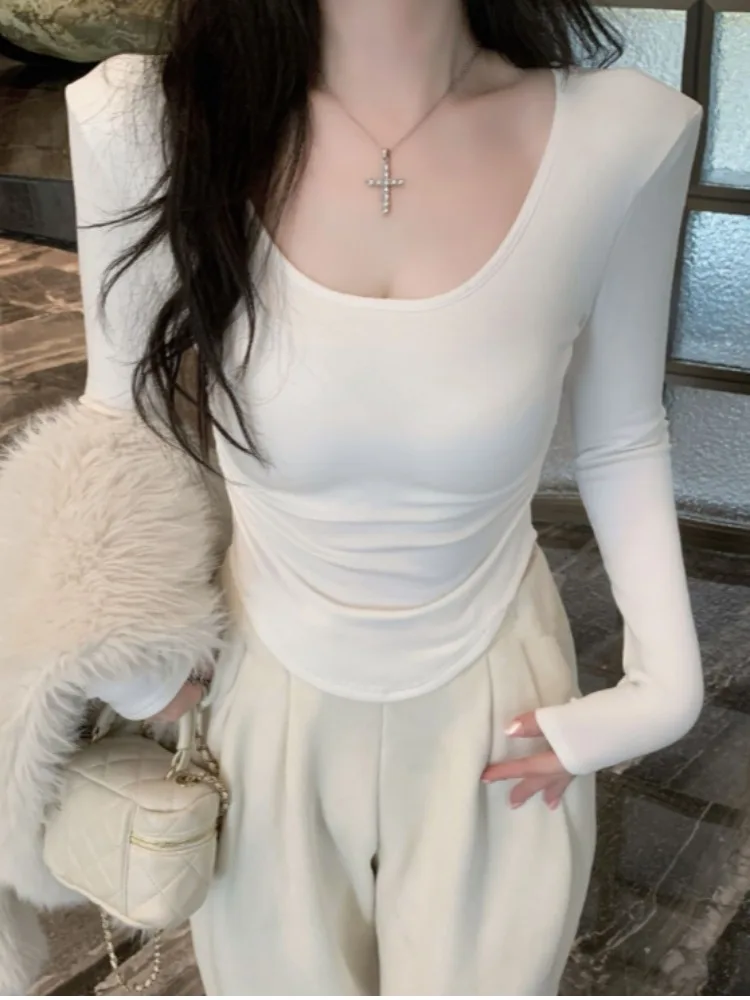 Pure Desire Sexy Back Lace Splice Long Sleeve T-Shirt Hollow Design Spring Autumn Slim Fit Base Layer Hot Girl Top
Pure Desire Sexy Back Lace Splice Long Sleeve T-Shirt Hollow Design Spring Autumn Slim Fit Base Layer Hot Girl Top