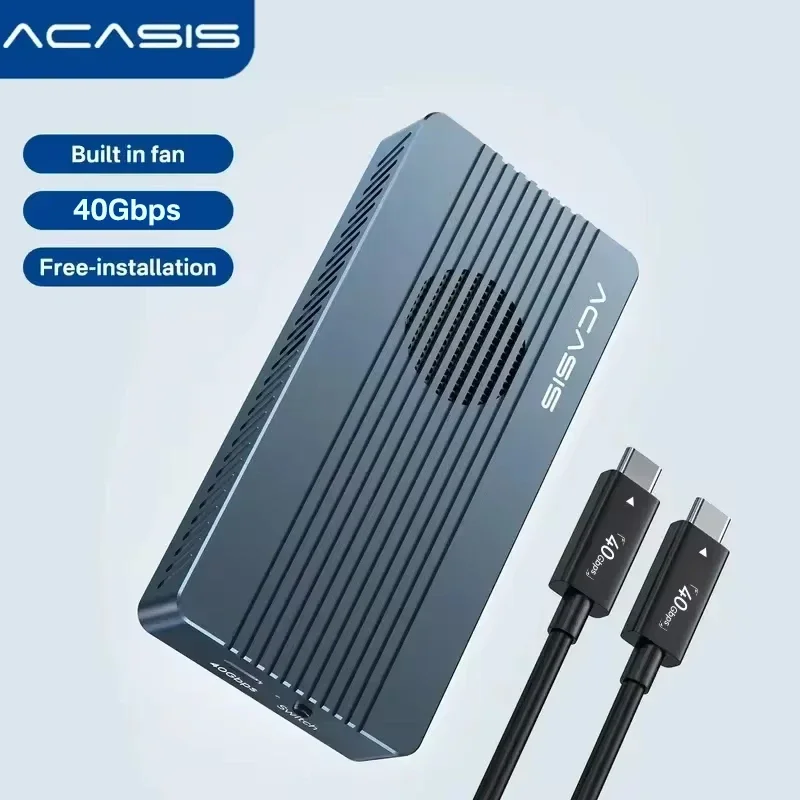 Корпус SSD Acasis 40 Гбит/с USB 4.0 с охлаждающим вентилятором, совместимый с TB3/4 USB 3.2 Gen 2 JHL7440 для Macbook для создания содержания
Корпус SSD Acasis 40 Гбит/с USB 4.0 с охлаждающим вентилятором, совместимый с TB3/4 USB 3.2 Gen 2 JHL7440 для Macbook для создания содержания