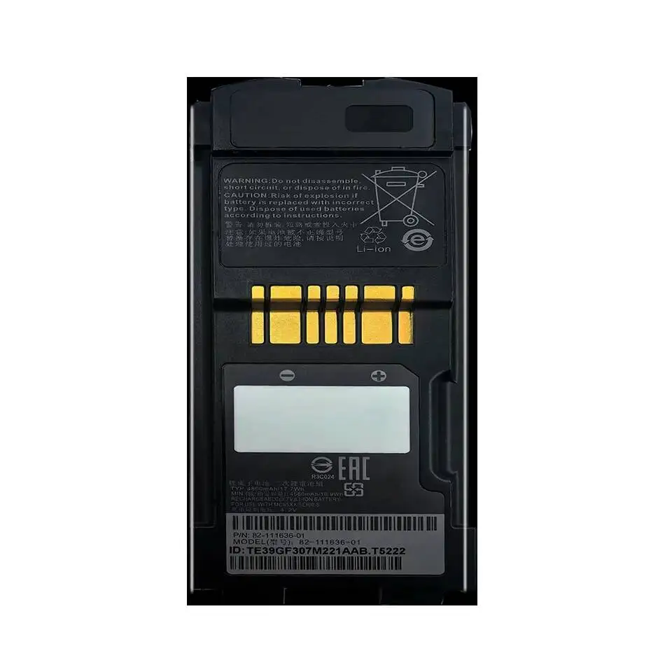 Barcode Scanner Battery 82-111636-01 4800Mah For Zebra MC9590 MC9500 MC9596 MC95 82-111636-0 Btry-MC95IABA0 U30
Barcode Scanner Battery 82-111636-01 4800Mah For Zebra MC9590 MC9500 MC9596 MC95 82-111636-0 Btry-MC95IABA0 U30