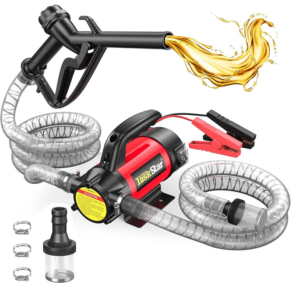 TaskStar 12 В электрический насос для перекачки топлива, комплект 13 галлонов в минуту, аккумуляторный дизельный насос с топливными соплами, шлангами для домашней деловой фермы
TaskStar 12 В электрический насос для перекачки топлива, комплект 13 галлонов в минуту, аккумуляторный дизельный насос с топливными соплами, шлангами для домашней деловой фермы