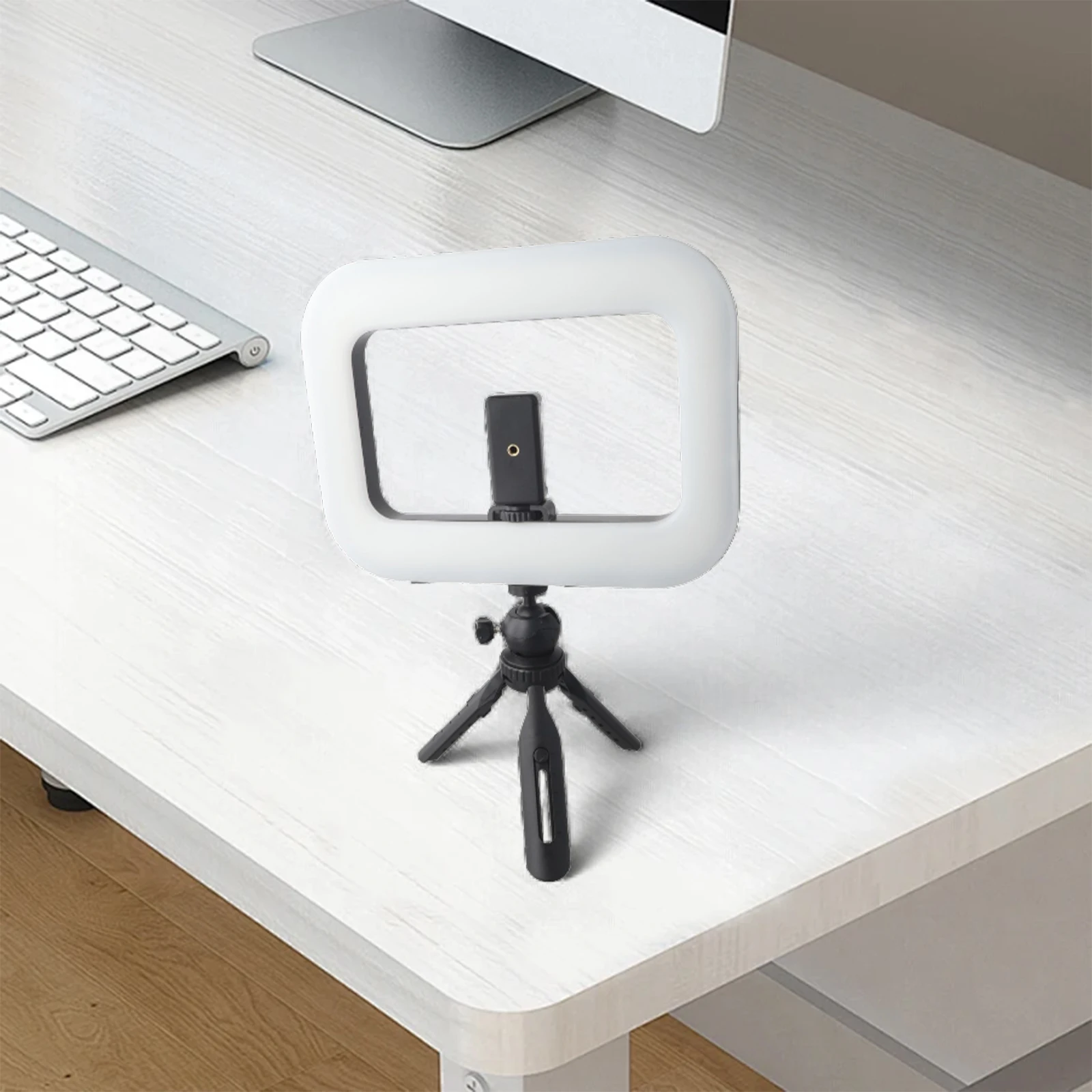 Rechargeable Selfie Ring Light with Adjustable Bicolor Fill Light and 6600mAh Battery for Smartphones Including
Rechargeable Selfie Ring Light with Adjustable Bicolor Fill Light and 6600mAh Battery for Smartphones Including