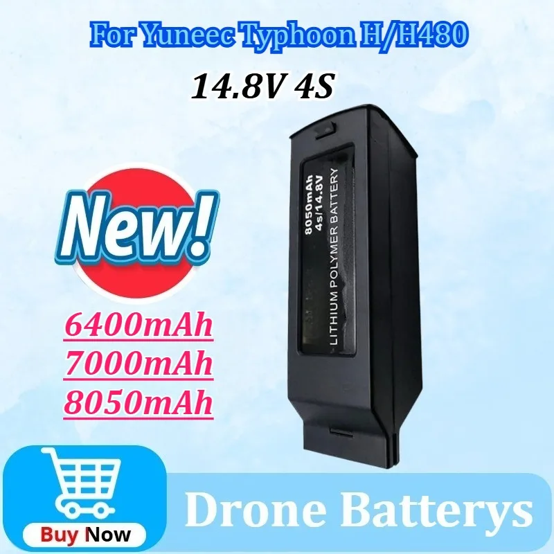 14.8V 6400/7000/8050mAh Rechargeable Battery 4S for Yuneec Typhoon H /H480 Upgraded Replacement Lipo Battery Drone Battery
14.8V 6400/7000/8050mAh Rechargeable Battery 4S for Yuneec Typhoon H /H480 Upgraded Replacement Lipo Battery Drone Battery
