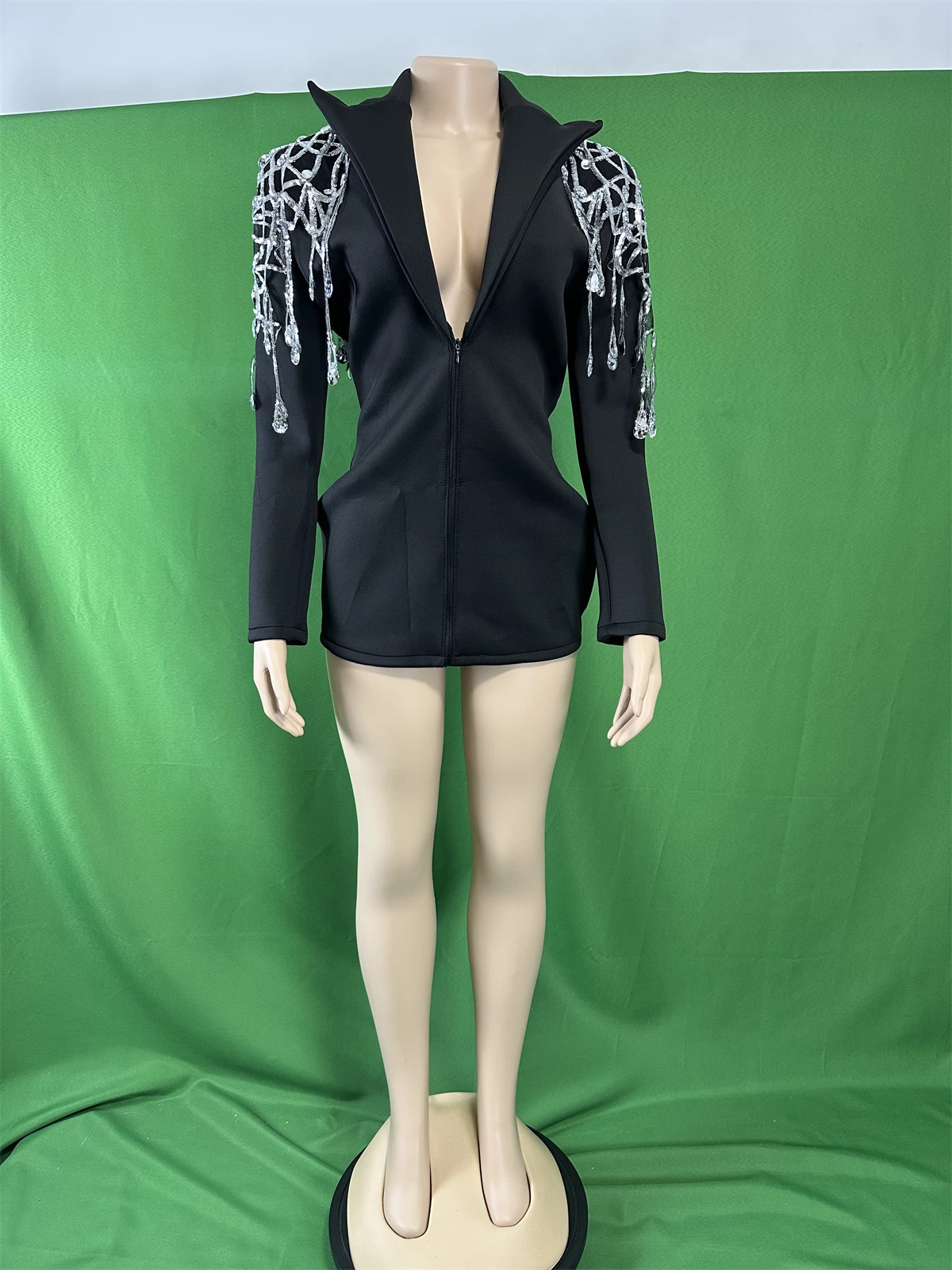 Sexy DJ DS Women Black Dress Blazer Birthday Party Singer Performance Costume Carnival Rave Festival Queen Outfits 2025
Sexy DJ DS Women Black Dress Blazer Birthday Party Singer Performance Costume Carnival Rave Festival Queen Outfits 2025