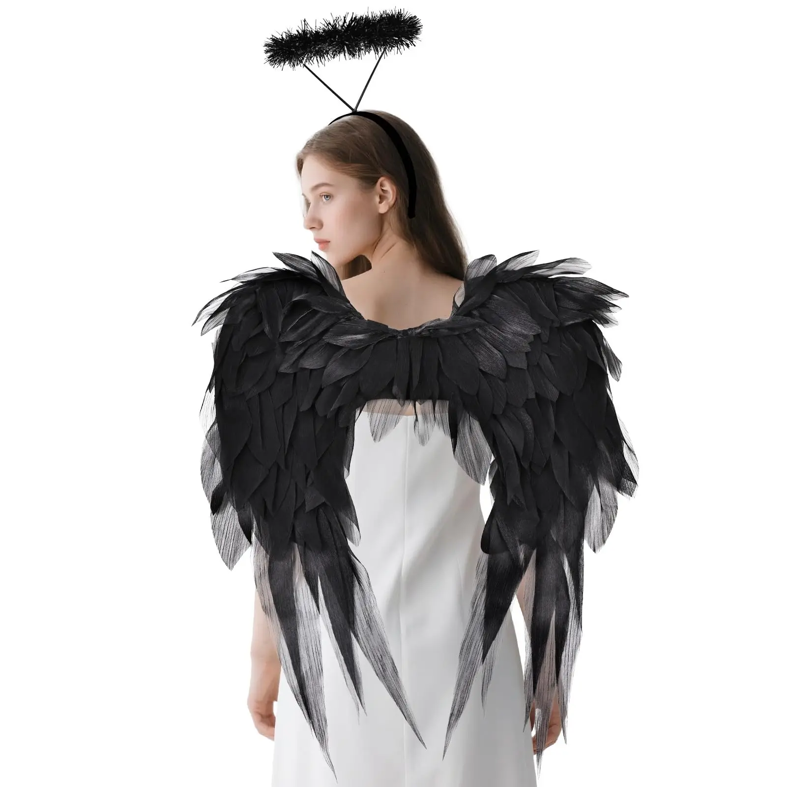 Fairy Wings and Halo Headband Chiffon Angel Costumes Accessories for Girls Women Halloween Christmas Dress Up Party Angel Wings 
Fairy Wings and Halo Headband Chiffon Angel Costumes Accessories for Girls Women Halloween Christmas Dress Up Party Angel Wings