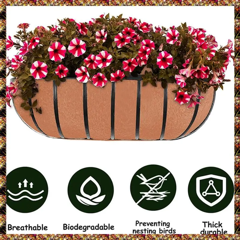 BTCL 3Pcs Of 30Inch Foldable Trough Planter Liners For Hanging Baskets On Porch Eaves, Felting Accessories
BTCL 3Pcs Of 30Inch Foldable Trough Planter Liners For Hanging Baskets On Porch Eaves, Felting Accessories