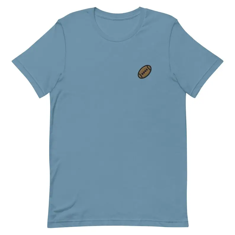 Rugby Ball Unisex T-Shirt, Embroidered Unisex T-Shirt Gift for Boyfriend, Girlfriend Unisex Short Sleeve Shirt - Multiple Colors
Rugby Ball Unisex T-Shirt, Embroidered Unisex T-Shirt Gift for Boyfriend, Girlfriend Unisex Short Sleeve Shirt - Multiple Colors