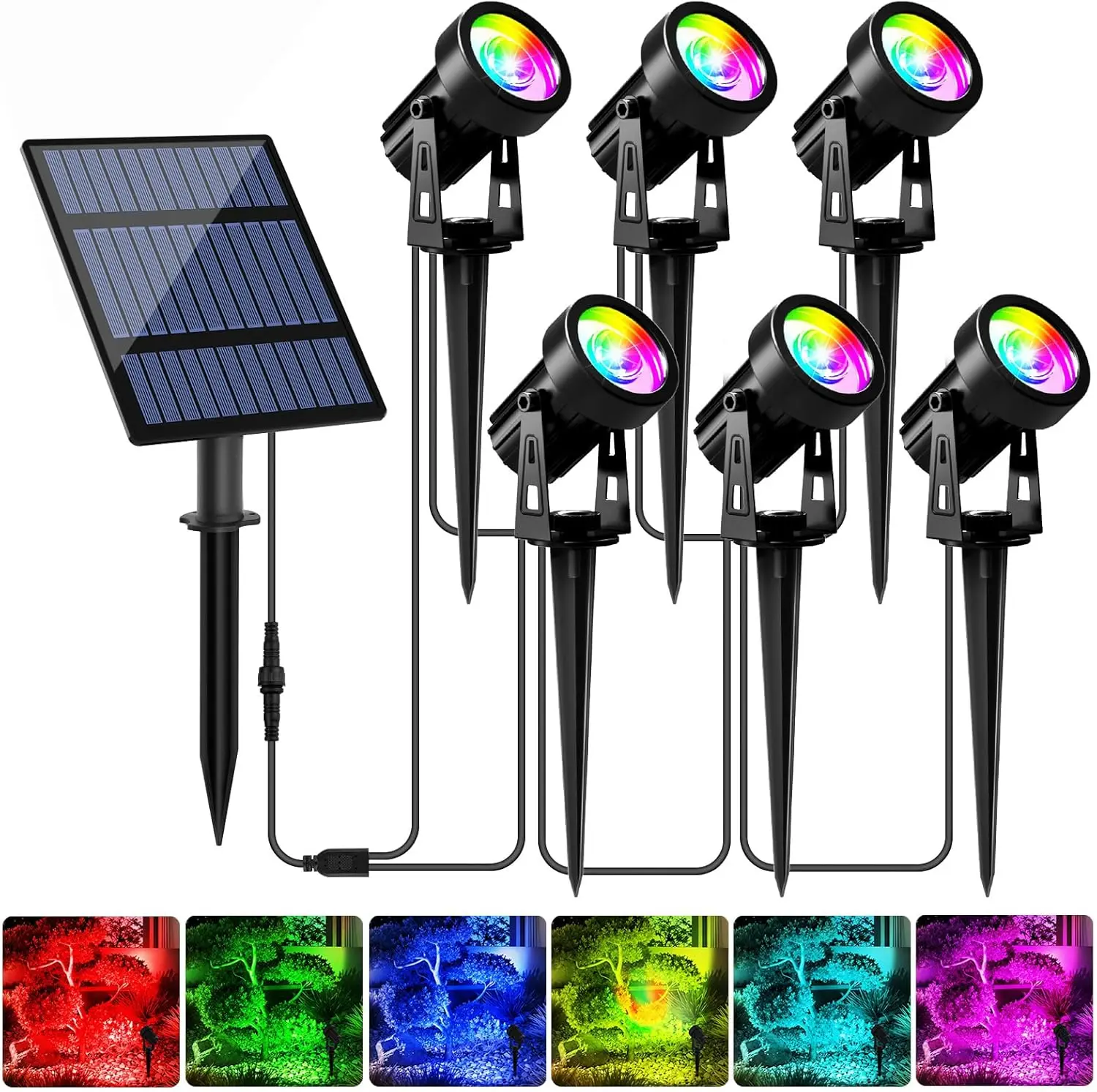 4/6 светодиодов RGB солнечный прожектор IP65 водонепроницаемый меняющий цвет уличный садовый светильник для пейзажа дома на дереве солнечный уличный настенный светильник
4/6 светодиодов RGB солнечный прожектор IP65 водонепроницаемый меняющий цвет уличный садовый светильник для пейзажа дома на дереве солнечный уличный настенный светильник
