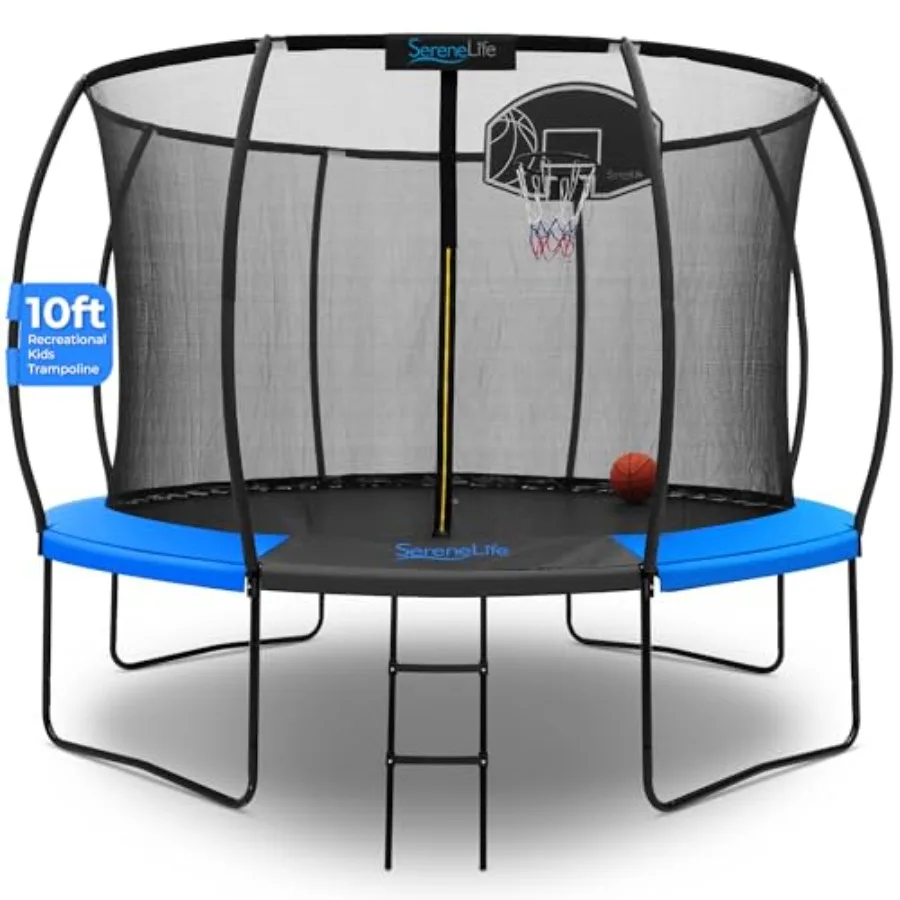 8FT 10FT 12FT 14FT Outdoor Trampoline for - Recreational Backyard Trampoline with Curved Safety Poles Net Enclosure Ladder Bask
8FT 10FT 12FT 14FT Outdoor Trampoline for - Recreational Backyard Trampoline with Curved Safety Poles Net Enclosure Ladder Bask