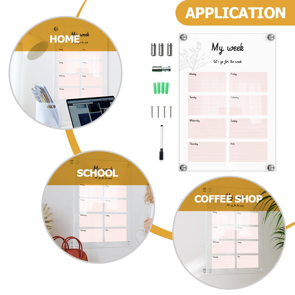 1 Set Transparent Acrylic Whiteboard Message Wall Handwritten Memo Board For Home Office School Students Clear
1 Set Transparent Acrylic Whiteboard Message Wall Handwritten Memo Board For Home Office School Students Clear