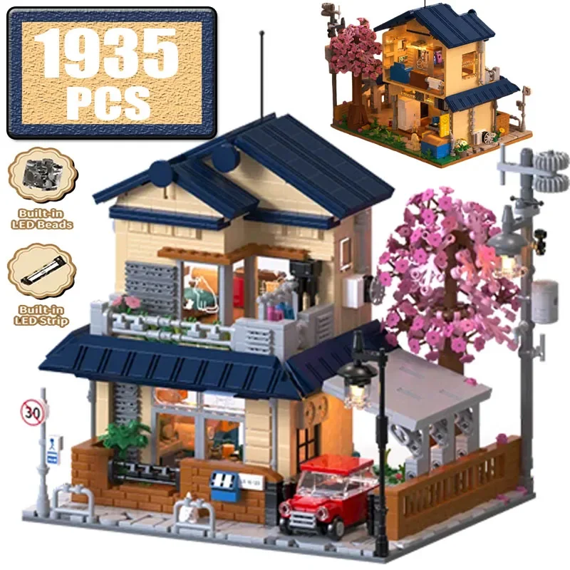 1935PCS LED Japanese Tea Shop House Architecture Building Blocks City Car Friends Sakura House Figures Bricks Toys for Kid Gifts
1935PCS LED Japanese Tea Shop House Architecture Building Blocks City Car Friends Sakura House Figures Bricks Toys for Kid Gifts
