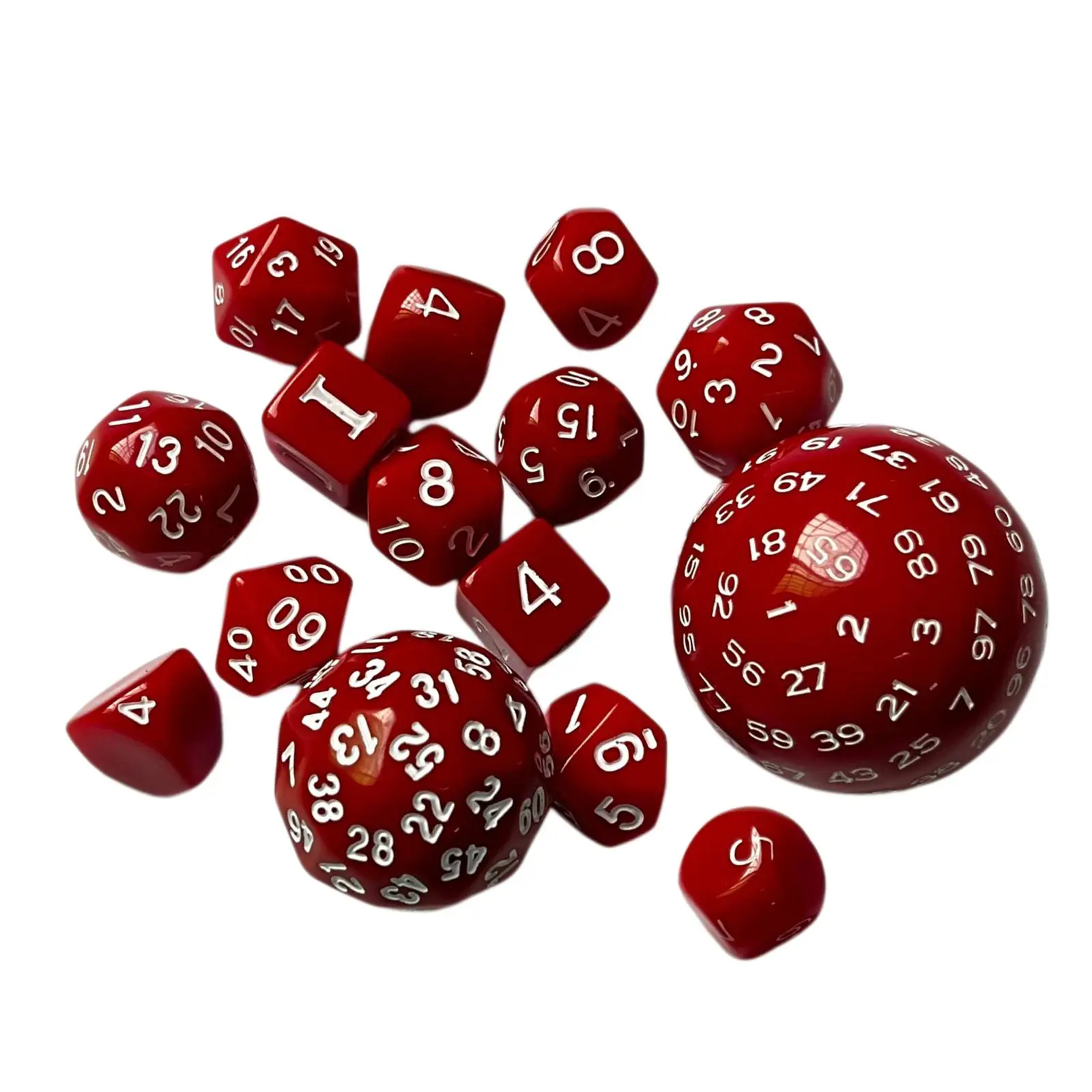 15Pcs Role Playing RPG Game Dice Acrylic Multi Sided Game Dice Set Acrylic Polyhedral Dice for Board game Favors Entertainment
15Pcs Role Playing RPG Game Dice Acrylic Multi Sided Game Dice Set Acrylic Polyhedral Dice for Board game Favors Entertainment