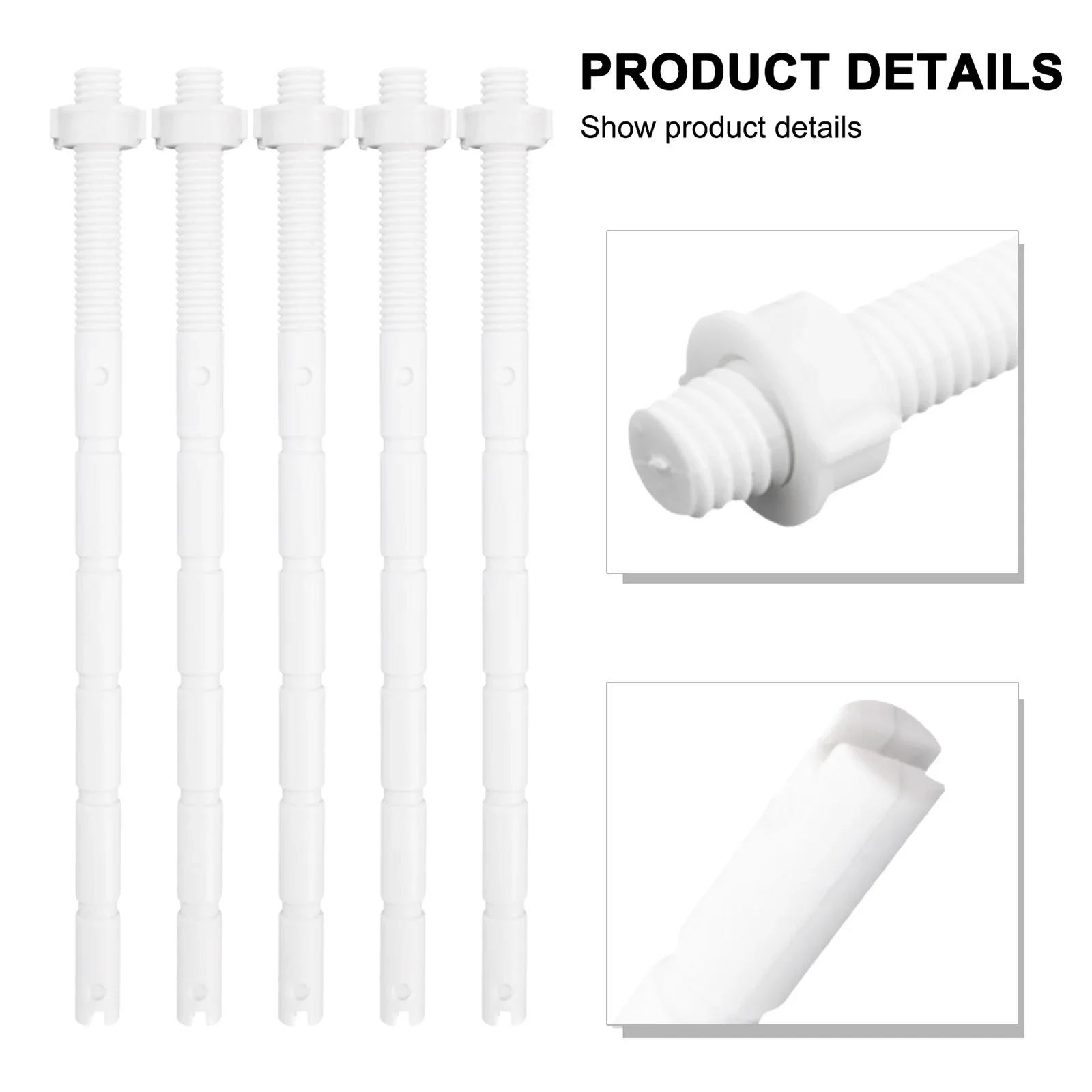 10pcs Toilet Flush Button Rod Dual Push Buttons Rod Bathroom Toilet Plastic White Button Screw Rod Accessories Parts
10pcs Toilet Flush Button Rod Dual Push Buttons Rod Bathroom Toilet Plastic White Button Screw Rod Accessories Parts