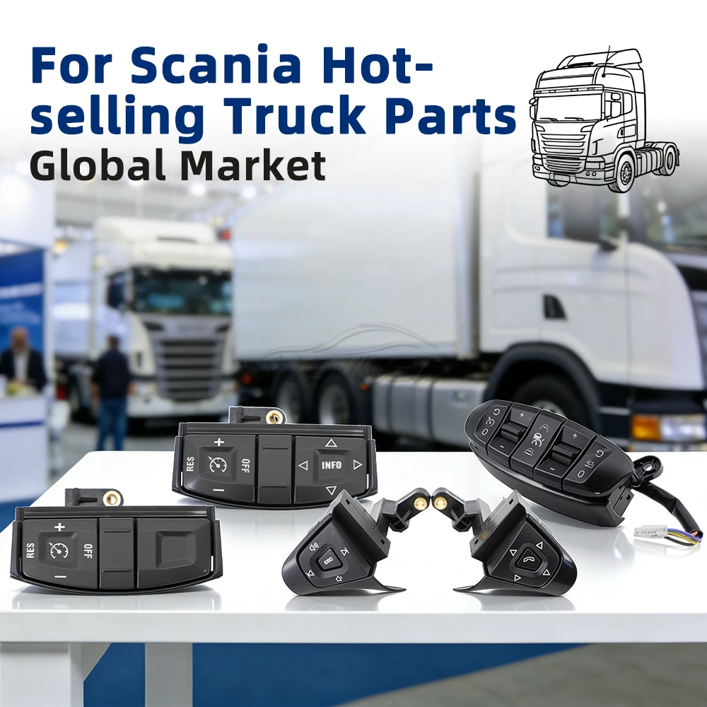 Steering Wheel Control Switch For Scania P G R T Series Adaptive Cruise RES SET Telephone Menu SRC Audio Control Button 1870910
Steering Wheel Control Switch For Scania P G R T Series Adaptive Cruise RES SET Telephone Menu SRC Audio Control Button 1870910
