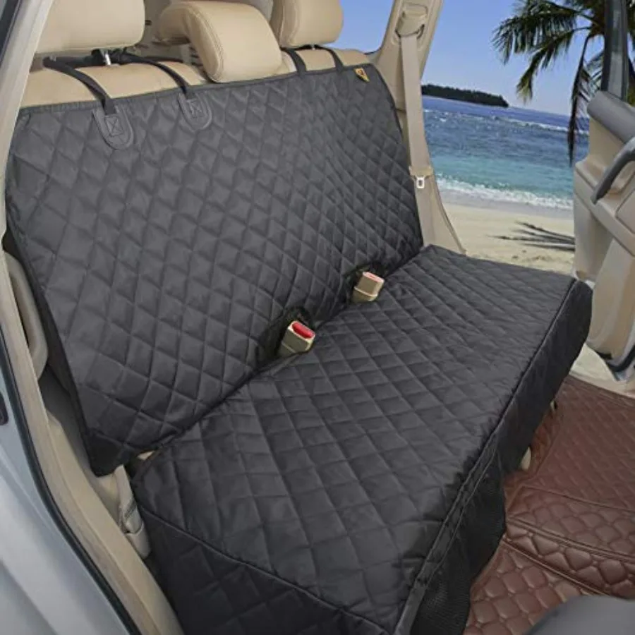 Deluxe More Durable Waterproof Backseat Protector, High Heat Resistant and Nonslip Back Seat Cover for Dogs,Universal Size Fits
Deluxe More Durable Waterproof Backseat Protector, High Heat Resistant and Nonslip Back Seat Cover for Dogs,Universal Size Fits
