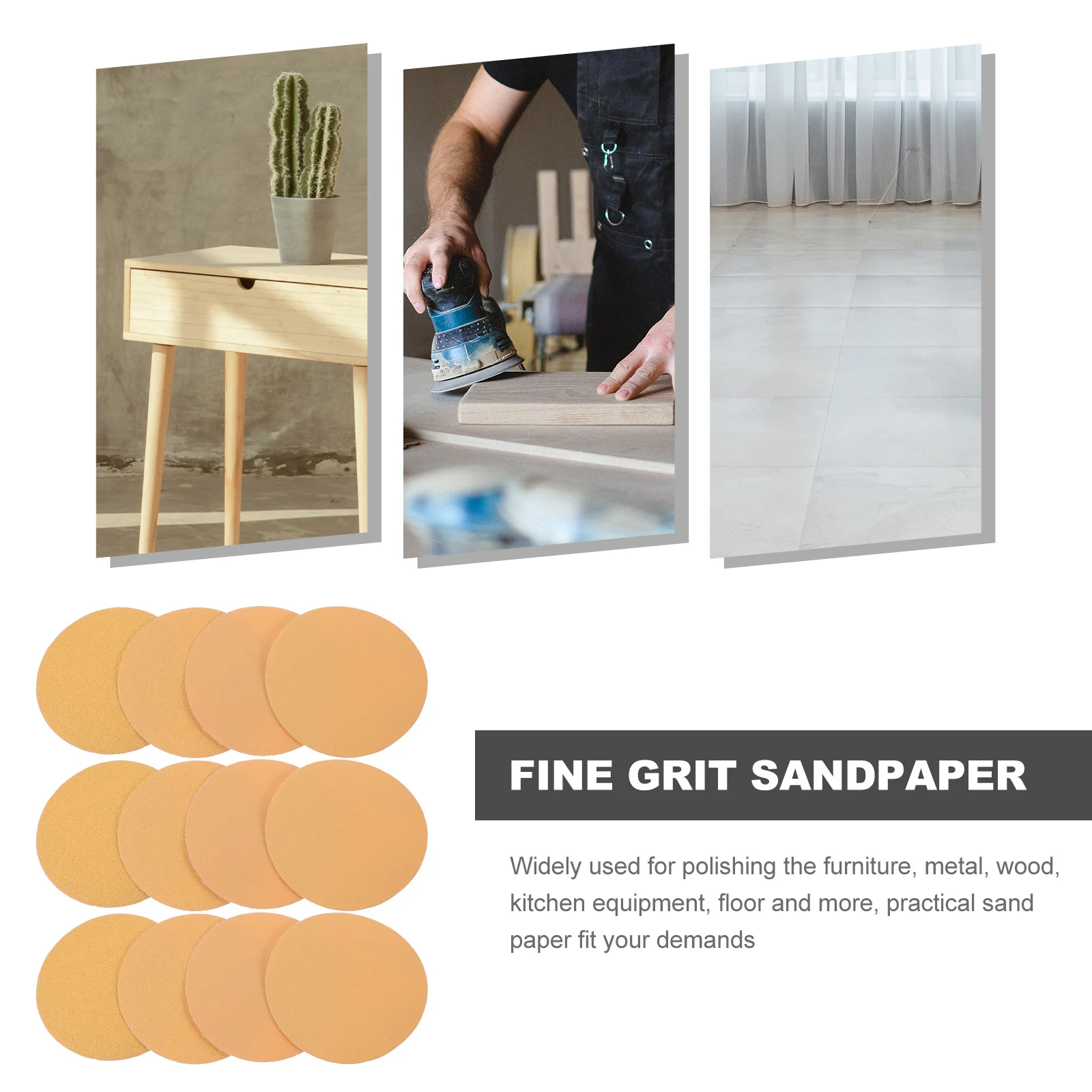 40pcs Sandpaper Discs Assorted Grits Polishing Sanding Pads For Wood Furniture Car Metal Grinding Tools Orbital Sander Sheets
40pcs Sandpaper Discs Assorted Grits Polishing Sanding Pads For Wood Furniture Car Metal Grinding Tools Orbital Sander Sheets