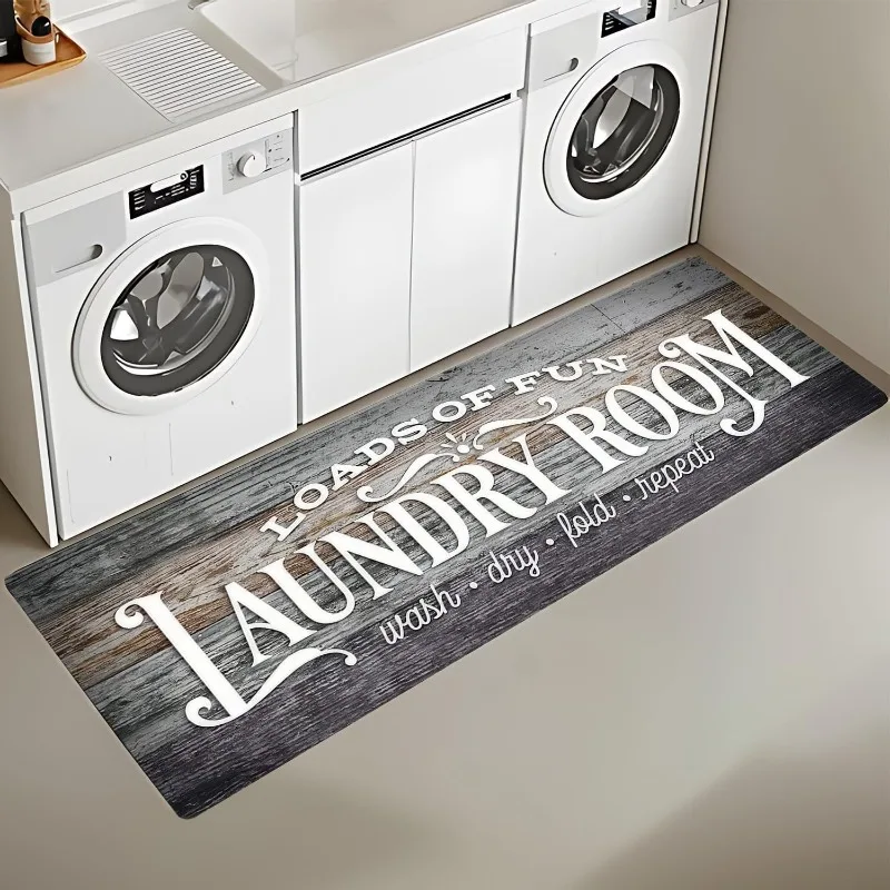 Vintage Laundry Room Rug Retro Font Durable Floor Mat Non-Slip Washing Room Decor Home Textile Gift Idea Machine Washable Carpet
Vintage Laundry Room Rug Retro Font Durable Floor Mat Non-Slip Washing Room Decor Home Textile Gift Idea Machine Washable Carpet
